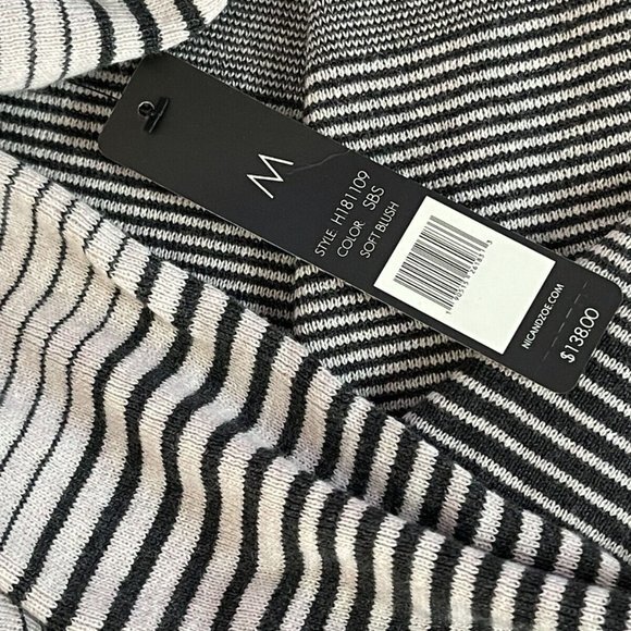 NIC+ZOE Striped Pullover Sweater Women M NWT Cotton Blend Long Sleeve Scoop Neck - Picture 9 of 10